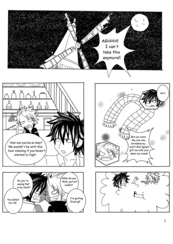 Natsu x gray manga cover