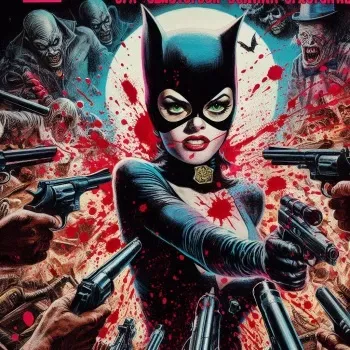 Catwoman in Violent Perils [GURO] [AI Generated] manga cover