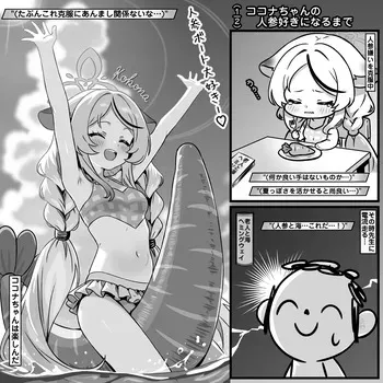 [トキビト] ココナちゃんの人参好きになってから manga cover