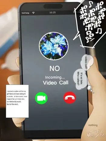NTR video call manga cover
