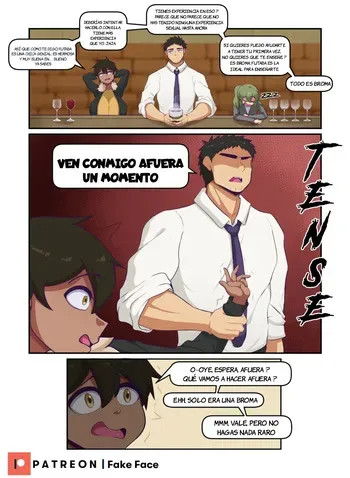[Fake Face] Natsumi Kurobe y Takeda-senpai (Senpai ga Uzai Kouhai no Hanashi) [Spanish] [JFairy Traslate] manga cover