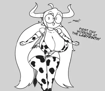 [ZedrinBot] Bit gets a job as a Cow-Girl manga cover