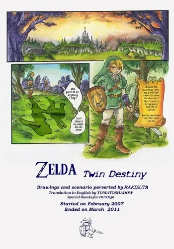 Zelda Twin DestinyENGLISH manga cover