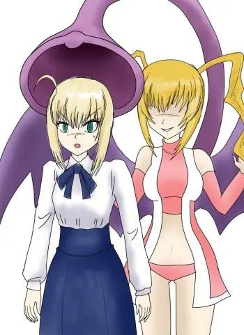 [凶森] succubus x saber vore manga cover