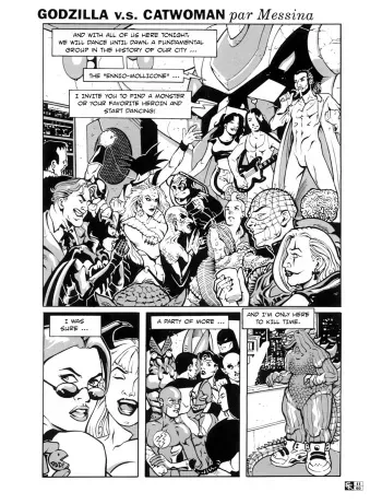 [Messina] Godzilla V.S. Catwoman [English] manga cover
