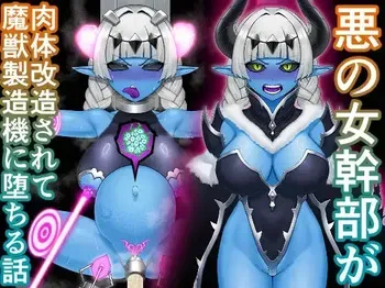 [HitoMi (Dai Kyuu Ibutsu Orange)] 悪の女幹部が肉体改造されて魔獣製造機に堕ちる話 manga cover