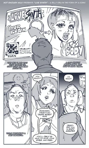[Not Enough Milk] Using Tech to become a Sex Doll! (Cyberpunk) manga cover