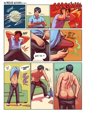 [Meesh] An American Werehorse manga cover