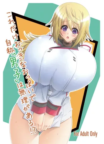 With huge boobs like that how can you call yourself a guy? manga cover