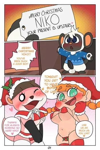 [CrushPepper] Niko's Christmas (Animal Crossing) manga cover