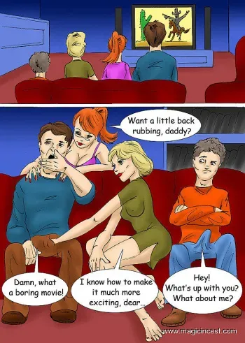 (magicincest) (mother - son)(father - daughter) Family evening turns into an orgy manga cover