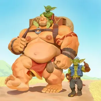 [ZoroJ] Ogre and Goblin Brothers Having Fun manga cover