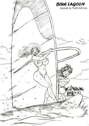 [TheWriteFiction] Blue Lagoon (Dragon Ball Z) manga cover