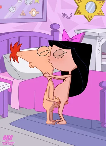 Phineas Flynn and Isabella Garcia-Shapiro (Phineas and Ferb) - GKG manga cover