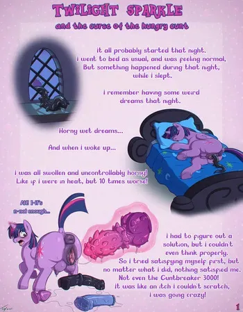 [Toby (TobyArt)] Twilight Sparkle and the Curse of the Hungry Cunt manga cover