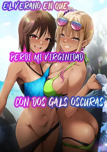 [HELLTER SKELTER (kaiga)] Umi no Ie de Baito shitetara Kuro Gyaru Doukyuusei ni Gyaku Nan sarete Asedaku Doutei Sotsugyou shita Natsu no Hi | El verano en que perdí mi virginidad con dos gals oscuras [Spanish] [Lovely Diablesse Scan] manga cover