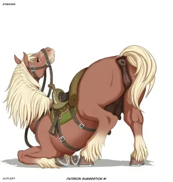 [Etheross] Epona x Werewolf Link (The Legend of Zelda) manga cover