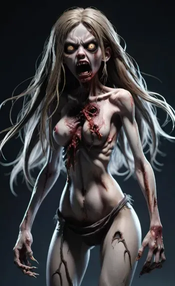 Women Undead, Zombies, Demons, Ghosts [AI Generated] Part ((( 2 ))) manga cover