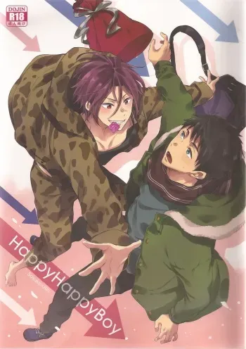 (Renai Jaws 4) [American ☆ Rock (Kotarou)] Happy Happy Boy (Free!) manga cover