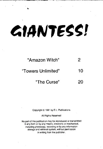 EL Publications Giantess Magazine 3 and 4 manga cover