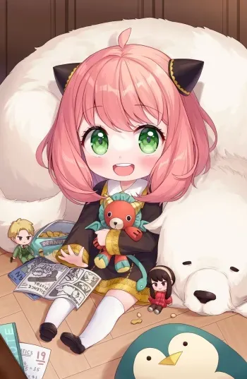 spy x family - anya forger, family and classmates manga cover