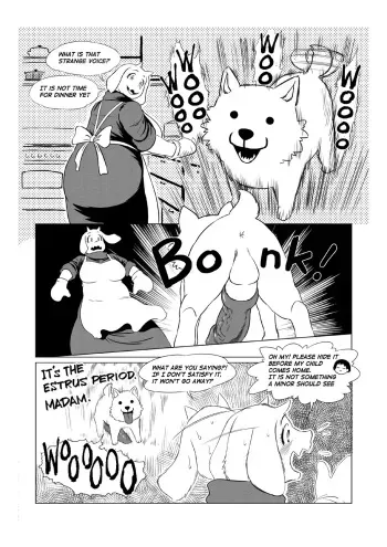 Undertale Anoying Dog x Toriel manga cover