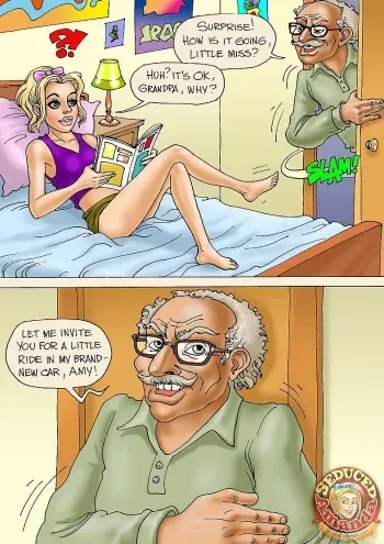 Seduced Amanda - Grandpa and His New Ride manga cover
