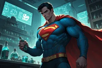 Superman and Supergirl femboy corruption manga cover