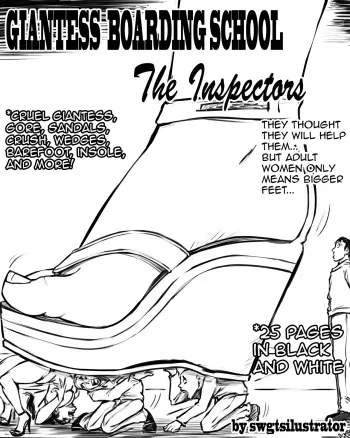 Giantess Boarding School 3 - The Inspectors manga cover