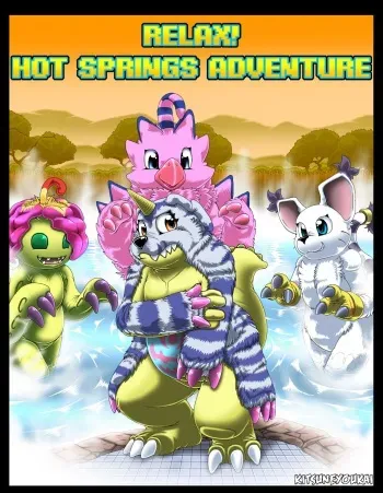 [Kitsune Youkai] Relax! Hot Springs Adventure (Digimon Adventure) manga cover