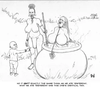 [SooD] Cannibal Drawings Girls Bound In Pots Cooking Alive manga cover