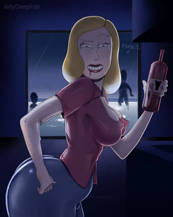 [JellyDeepFish] Beth got a new fav wine (Rick and Morty) (Animated) manga cover