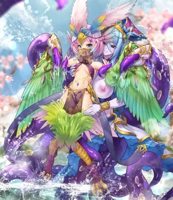[筱牧] 章鱼娘帮助鸟娘产卵 manga cover