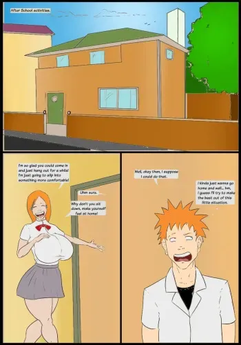 ichigo and orihime fan color manga cover