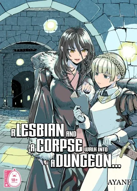 A Lesbian and a Corpse Walk Into a Dungeon... manga cover
