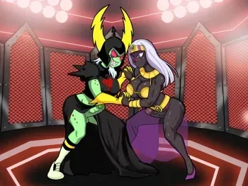 [zenbaymono studio] Queen Tyr'ahnee Lord Dominator futanari catfight manga cover