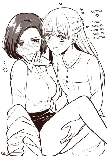 Tougou-san and Sayama-san's White Day + Twitter stuff manga cover