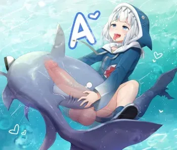 [Sinensian] Gura x Shark (Hololive) manga cover