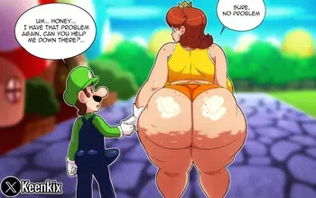 [Keenkix] Daisy x Luigi (Super Mario Brothers) manga cover