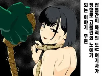 [Yamabatake (Yamabatake)] Zako-kan Nerai no Do-M Onna Kishi ga Hontou ni Goblin Dorei ni Sareru Hanashi Kouhen | 잡몹간이 목적인 도M 여기사가 정말로 고블린의 노예가 되는 이야기 후편 [Korean] manga cover