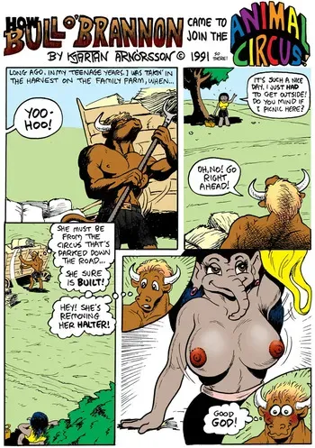 [Karno (Kjartan Arnorsson)] How Bull O'Brannon Came To Join the Animal Circus (colorized) manga cover