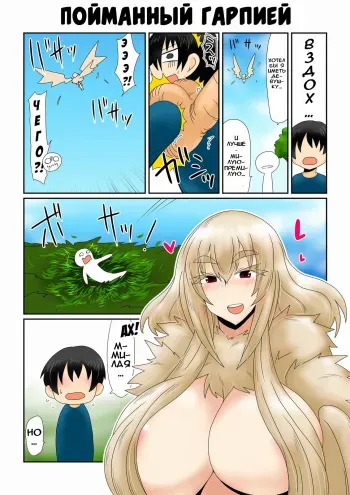 [Hroz] Harpy-san ni Tsukamatte. | Пойманный гарпией. [Russian] {Илион} manga cover