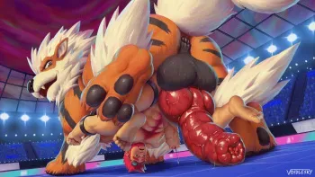 [Voidlesky] Gen 1 Breeder - Arcanine (Pokemon) manga cover