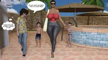 [Kakiharad] Poolside With Busty MILF manga cover
