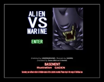 [UNDERGROUND (GADEN)] ALIEN VS MARINE [English] [q91] manga cover