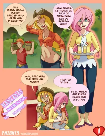 [7nights] Apples of Her Eye | Manzanas En Su Mirada (My Little Pony: Friendship is Magic) [Spanish] [LKNOFansub] manga cover
