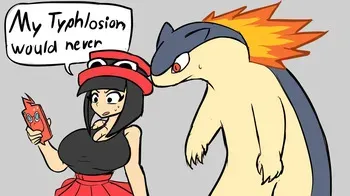 [MrDirtandGrime] Typhlosion X Delta (@deltarisque's OC) (Pokemon) manga cover