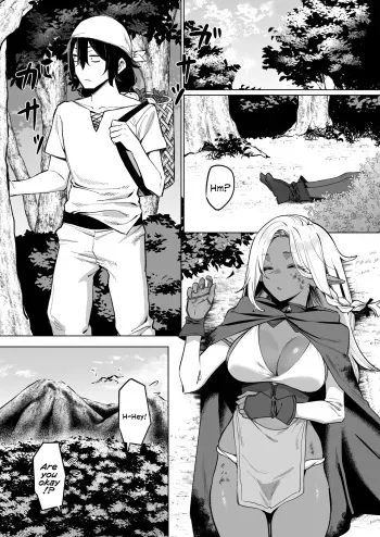 A Dark Elf Returned The Favour After I Saved Her | Kasshoku Elf o Tasuketara Ongaeshi Sareta Hanashi manga cover