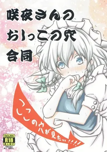 (Kouroumu 12) [Akai Hitomi to Aoi Tsuki (Various)] Sakuya-san no Oshikko no Ana Goudou ~Koko no Ana ga Mitai!~ (Touhou Project) manga cover