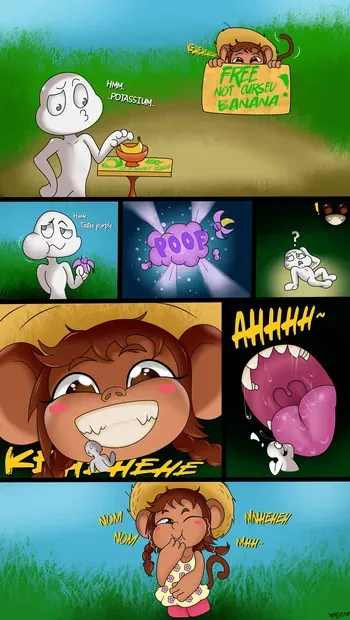 [Mortaven] Curse of the NOTCURSED Banana manga cover
